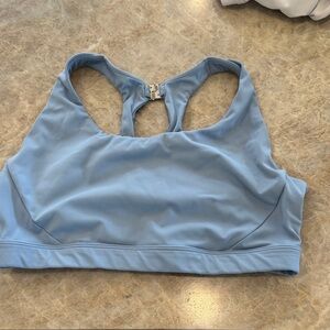 Athleta Sky Blue Racerback Clasp Sports Bra